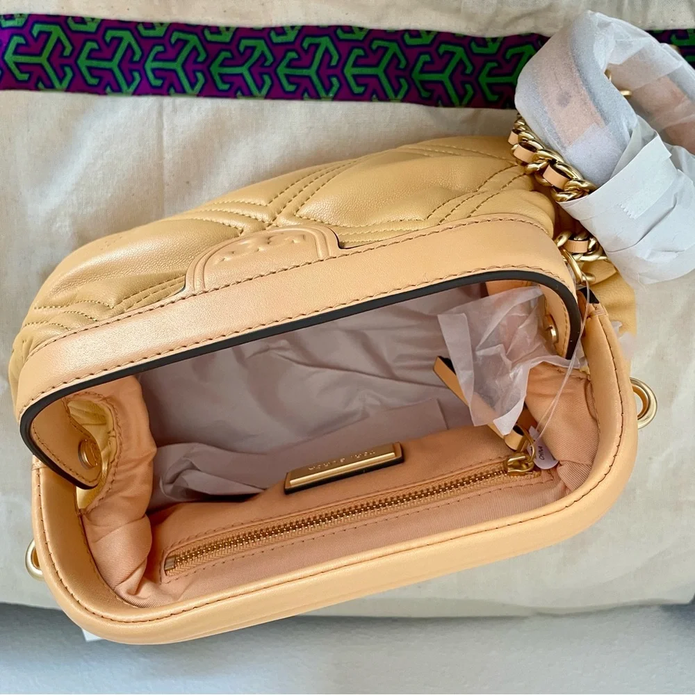 ☀️NEW☀️Tory Burch Fleming Bag Apricot - Picture 8 of 12